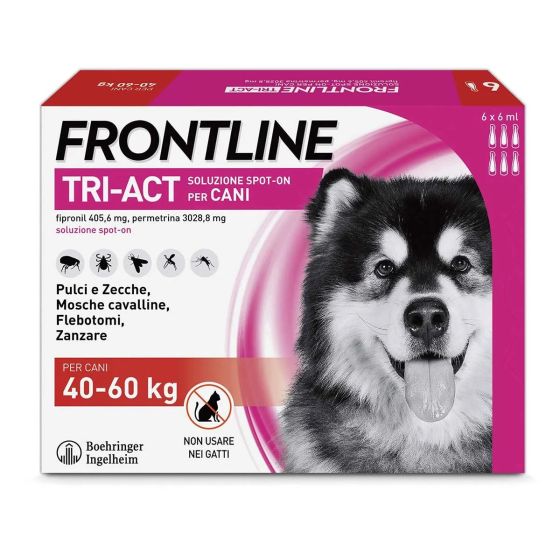 Frontline TRI-ACT Cani 40-60kg 3 Pipette 6ml