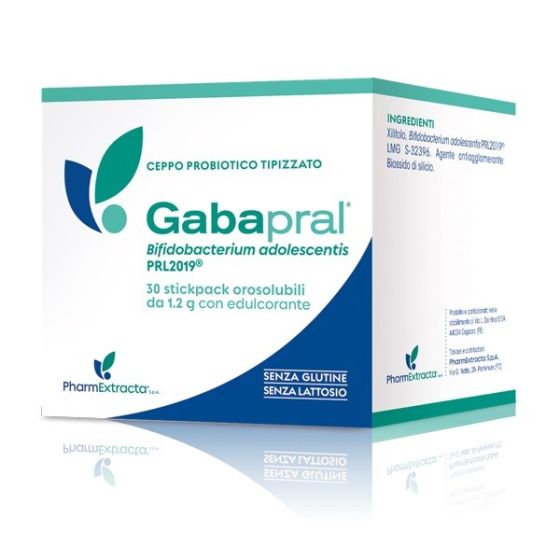 Gabapral Pharmextracta 30 Stick Pack | Integratore di Probiotici per Disturbi dell'Umore.