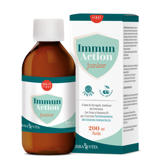 Immun Action Fluido Junior Immunostimolante Erba Vita 200 ml