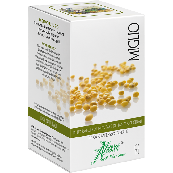Miglio Aboca Integratore per Capelli Forti 50 capsule.