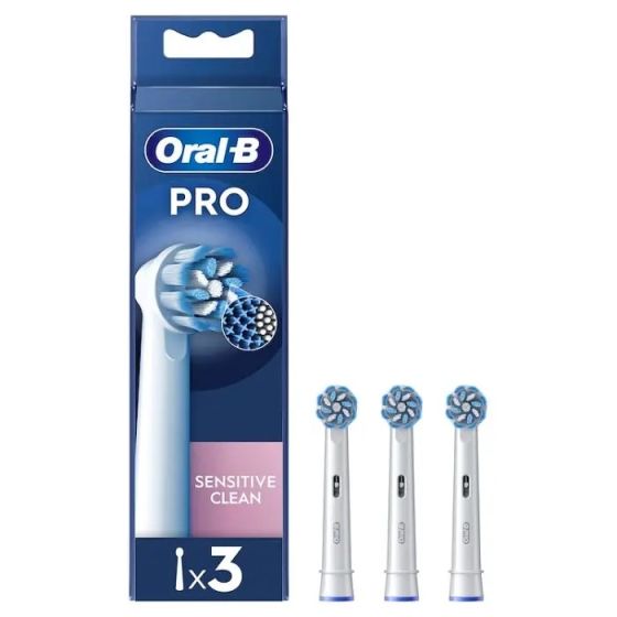  Oralb Testine di Ricarica Spazzolino Elettrico Sensitive 3 pezzi.