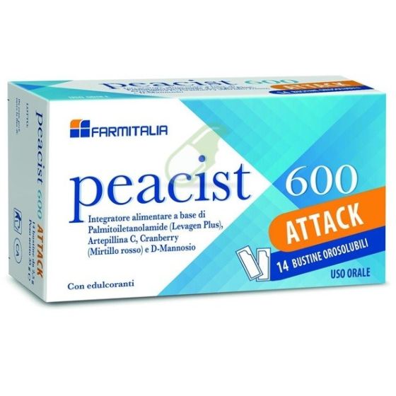 Peacist 600 attack 14 bustine orosolubili