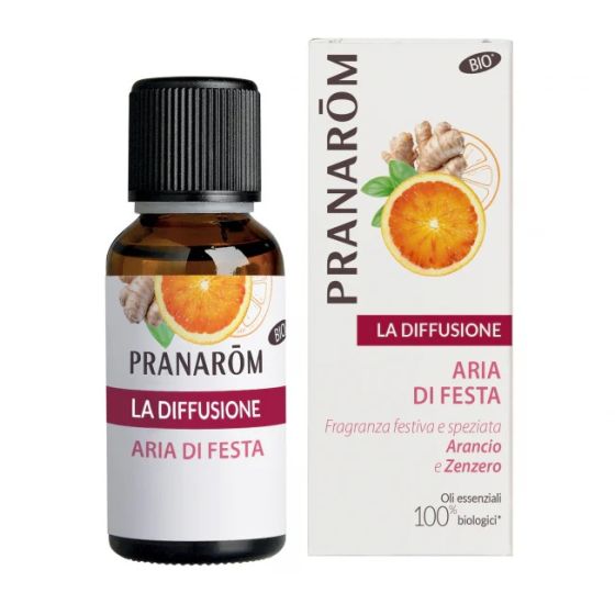 Pranarom Sinergia Aria di festa Fragranza con Arancio e Zenzero 30 ml.