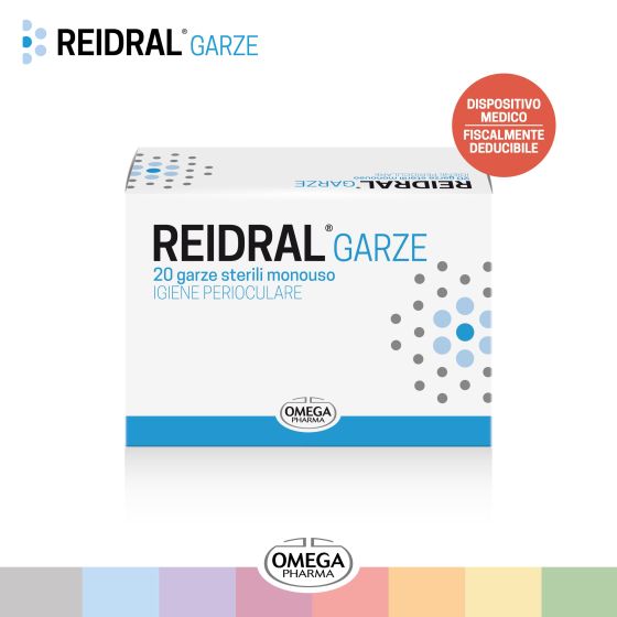 Reidral Garze Oculari Sterili Monouso Pulizia Oculare 20 Pezzi.