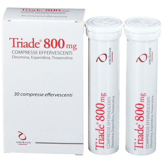  Triade 800 mg Effervescente Integratore per la Circolazione 30 compresse.