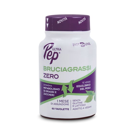 Biosline Ultra Pep Bruciagrassi Zero 60 Tavolette | Integratore per il Controllo del Peso e per il Dimagrimento.