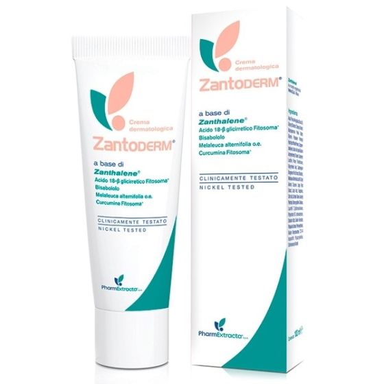 Zantoderm Crema Lenitiva Pharmextracta 100 ml | Crema Lenitiva in caso di Dermatiti, Prurito e Arrossamento cutaneo.