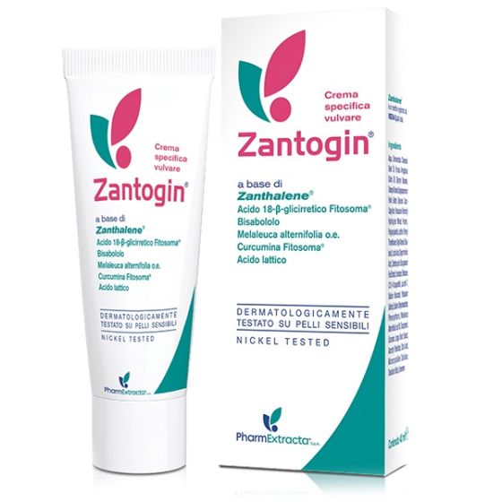 Zantogin Crema Vulvare PharmExtracta 40 ml | Crema Vaginale per Prurito Irritazioni e Bruciore.