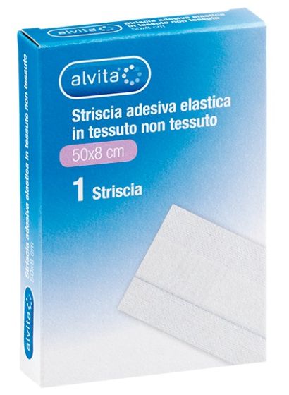 Alvita Striscia Adesiva Garza TNT 50cmx8cm | Medicazione per ferite e ustioni che si ritaglia della misura che preferisci.