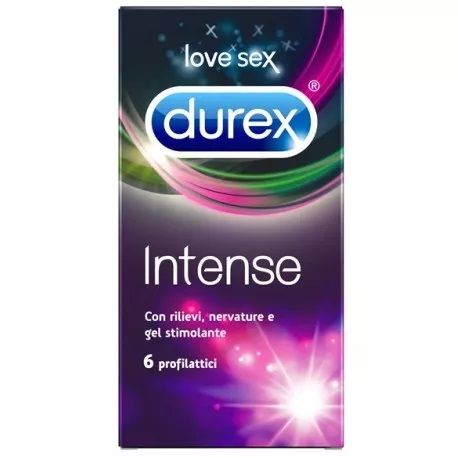 Durex Intense Orgasmic Condom Piacere Intenso 6 pezzi.