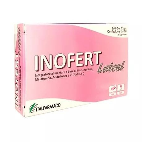 Inofert Luteal Integratore PCOS 20 Capsule soft gels.
