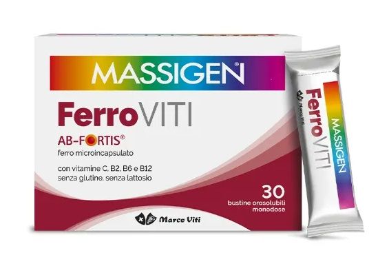 Massigen Ferroviti Orosolubile 30 bustine | Miglior Prezzo.