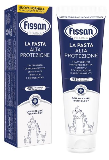 Fissan Pasta Protettiva Alta Protezione 100g | Pasta all'Ossido di Zinco per il Cambio Pannolino.