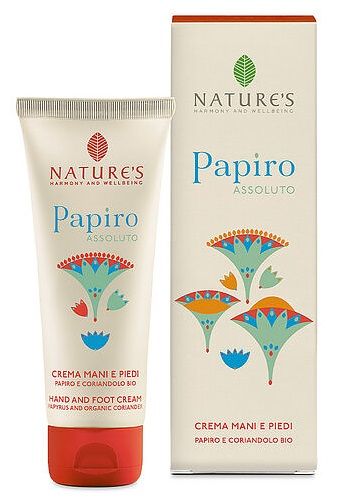 Nature's Papiro Assoluto Crema Mani e Piedi | Crema Idratante, Protettiva e Levigante da utilizzare sia per le mani che per i piedi.
