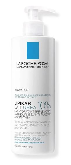 Lipikar Urea 10% La Roche Posay 400ml | Lozione idratante per pelle desquamata e ruvida.