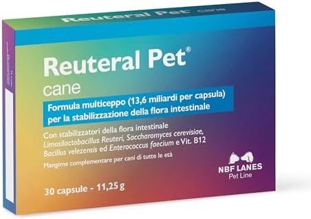 Reuteral Pet Cane Flora intestinale 30 capsule.