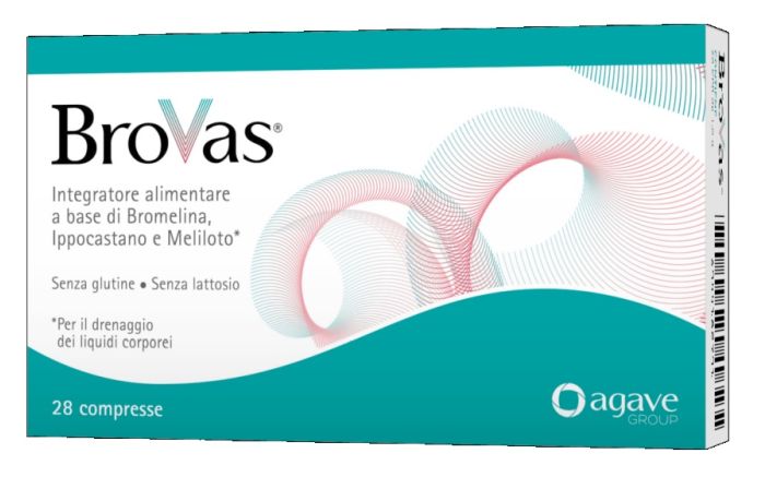 Brovas Integratore con Bromelina Agave 28 Compresse