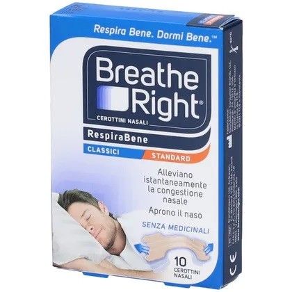 Breathe right cerottini nasali classici 10 pezzi