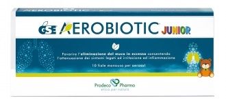 GSE Aerobiotic Junior 10 Flaconcini Aerosol 5ml | Aerosol Naturale per Raffreddore e Tosse nei Bambini.