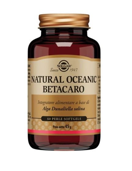 Natural Oceanic Betacaro Solgar 60 Perle Nuovo Formato | Integratore Antiossidante.