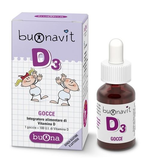 Buonavit D3 Vitamina D Bambini 12 ml | Vitamina D3 in gocce per bambini.