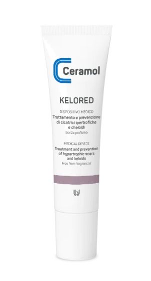 Ceramol Kelored Gel Cicatrici e Cheloidi 30ml | Gel trasparente con siliconi a basso peso per rendere le cicatrici più lisce.