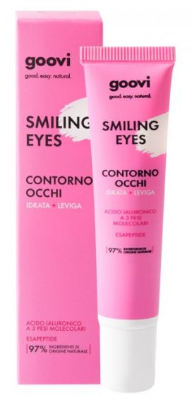 Goovi Contorno Occhi Anti Età 15 ml | Contorno Occhi Idratante Levigante Anti Rughe.