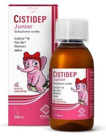 Cistidep Junior Soluzione Orale contro la Cistite 150ml | Sciroppo Naturale contro la Cistite dei Bambini.
