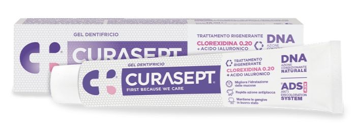 Curasept Gel Dentifricio ADS DNA Rigenerante | Dentifricio per Gengive Ferite e Dopo Interventi Chirurgici.