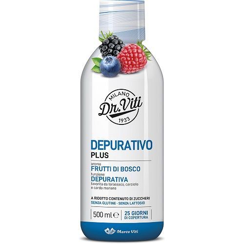 Depurativo Plus Dr.Viti Frutti di Bosco Disintossicante Fegato 500 ml.