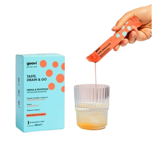 Goovi Drena e Reintegra Cranberry e Mandarino 24 Stick.
