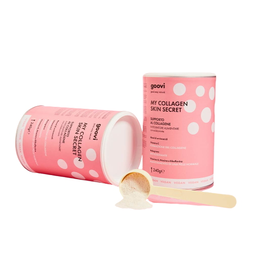 Goovi Collagene Vegetale 240 g | Integratore di Amminoacidi e Vitamine utili per il benessere e la bellezza della pelle.