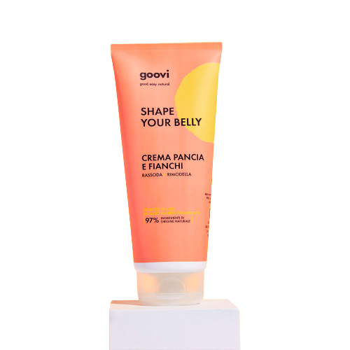 Goovi Crema Rassodante Pancia e Fianchi 200 ml  | Crema Corpo Rassodante e Rimodellante.