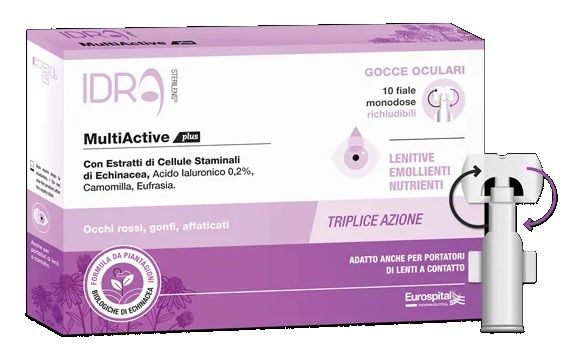 Sterilens Idra MultiActive Plus Gocce Oculari 10 Fiale Monodose | Gocce Oculari Idratanti.