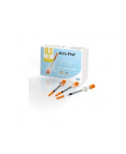 Siringhe insulina accu-fine 0,5ml g30 8mm 30
