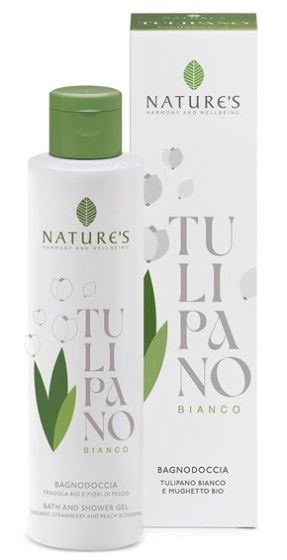 Nature's Tulipano Bianco Bagnodoccia 200 ml | Detergente Corpo piacevolmente profumato.