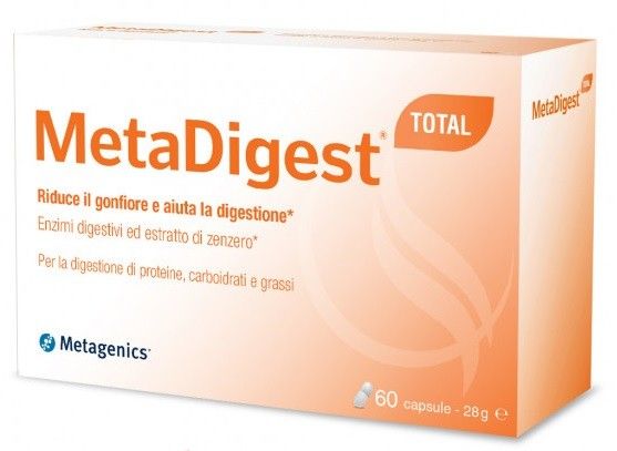 Metadigest Total Metagenics 60 Capsule | Integratore per combattere Gonfiore e cattiva digestione.