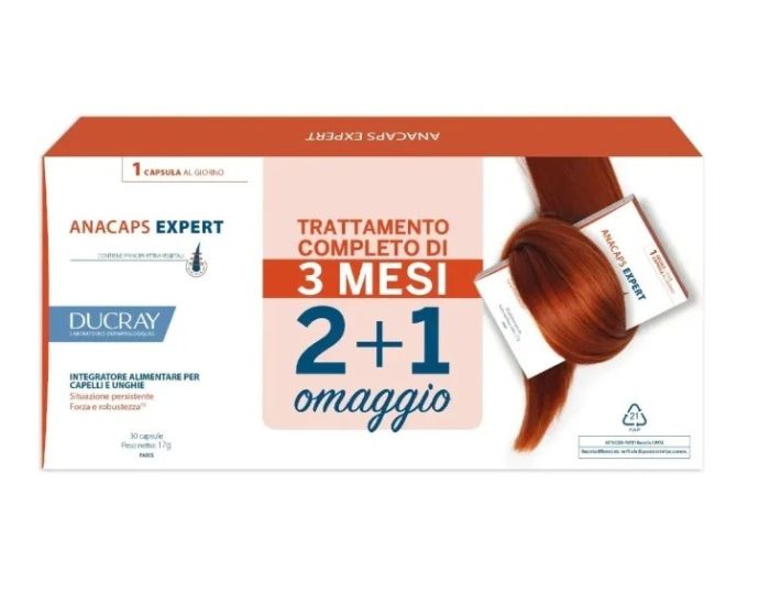 Anacaps expert capelli e unghie 3x30 capsule