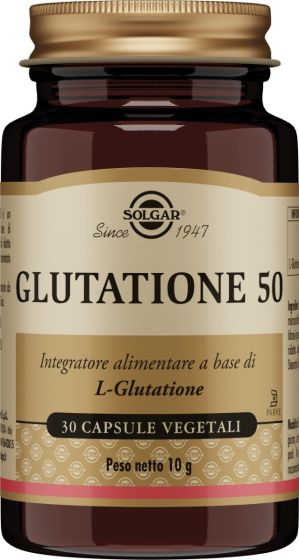 Glutatione 50 Detossificante Solgar 30 capsule vegetali.