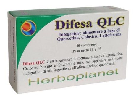 Difesa QLC Herboplanet 20 compresse | Integratore con Lattoferrina, Quercetina e Colostro utili per sostenere il sistema immunitario contro le infezioni virali e batteriche.