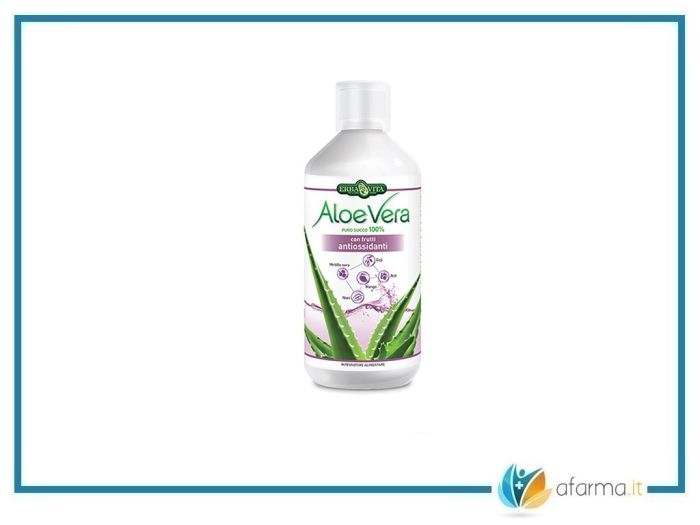 Aloe vera erba vita succo puro con frutti antiossidanti 1000ml