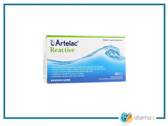 Artelac reactive gocce oculari 20 unità monodose