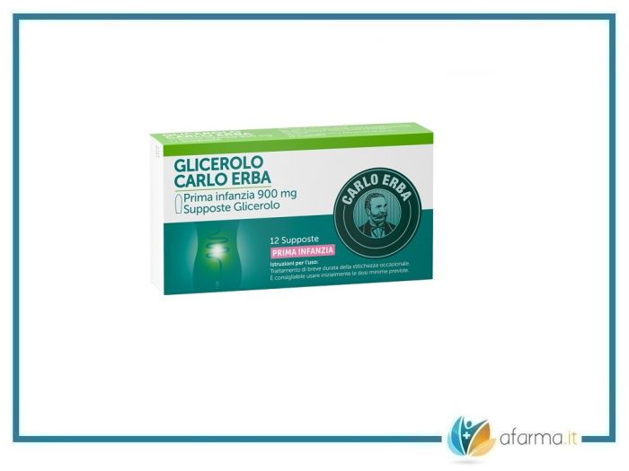 Glicerolo supposte prima infanzia carlo erba 12 pezzi