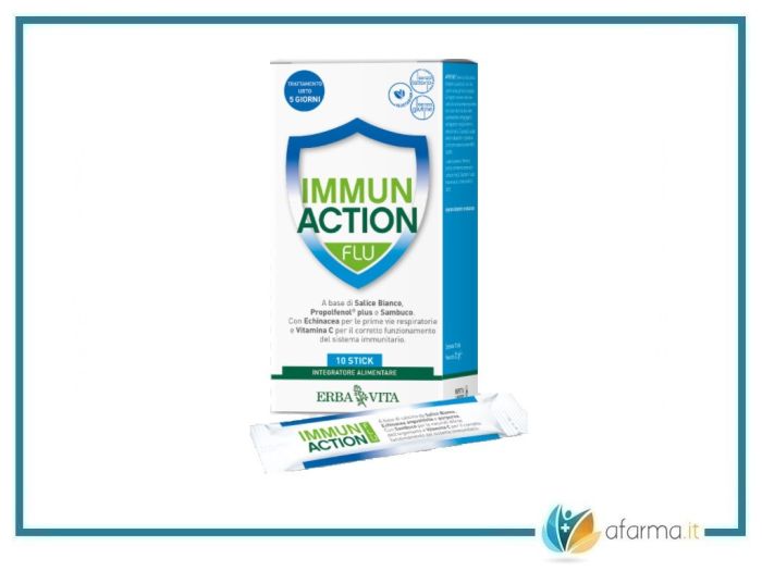 Immun action flu erba vita 10 stickpack