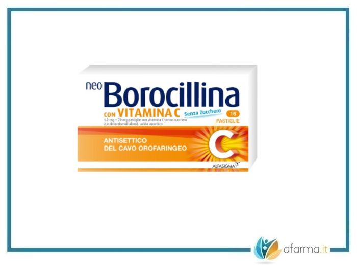 Neoborocillina c senza zucchero 16 pastiglie