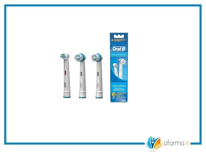Oralb orthocare ricambi spazzolino elettrico 3 pezzi