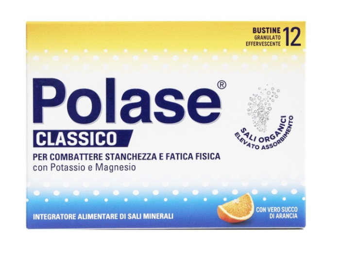 Polase Classico Arancia Integratore di Sali Minerali 12 bustine.