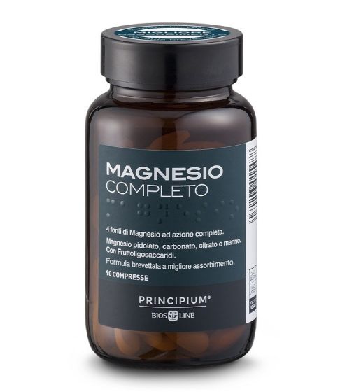 Principium Magnesio Completo 90 Compresse | Integratore di Magnesio utile per Stanchezza e come Anti Stress.