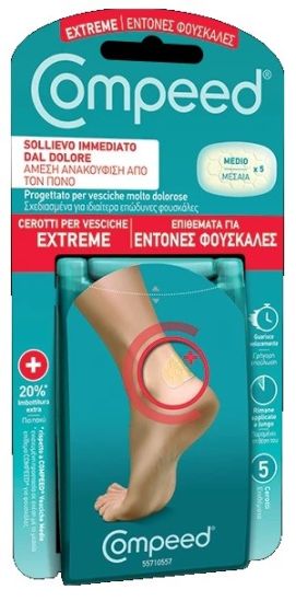 Compeed cerotti per vesciche extreme 5 pezzi