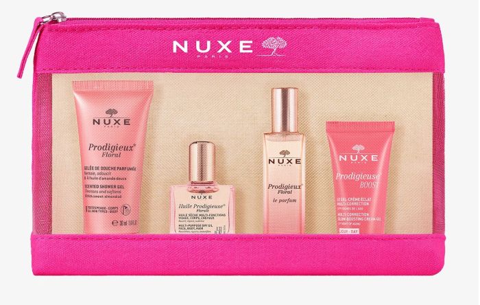 Nuxe Trousse da Viaggio Prodigieux Florale 2024 | Kit con le mini taglie da viaggio.